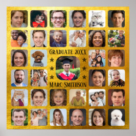 33 Fotos für die Personalisierung des Graduationsp Poster