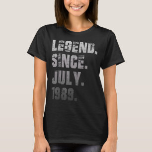 33. Geburtstag 33 Jahre alte Legende seit Juli 198 T-Shirt