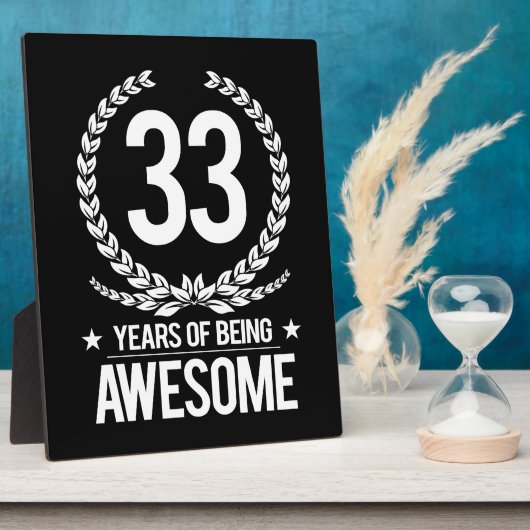 33. Geburtstag (33 Jahre Phantastisch) Fotoplatte (Seite)