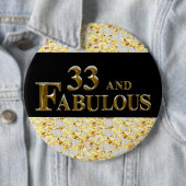 33. Geburtstag Button (Beispiel)