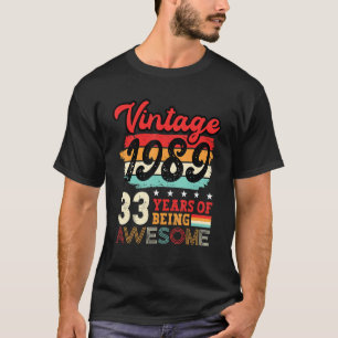 33. Geburtstag Cooler Tag Idee 33 Jahre T-Shirt