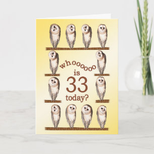 33. Geburtstag, Die Karte der Neugierigen Eulen.