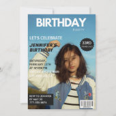 33. Geburtstag Einladungen Magazine Cover (Vorderseite)