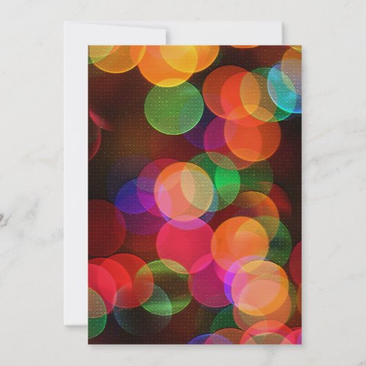 33. Geburtstag Einladungen Rainbow Confetti (Rückseite)