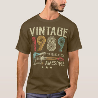 33. Geburtstag Frauen Männer Vintag Phantastisch 1 T-Shirt
