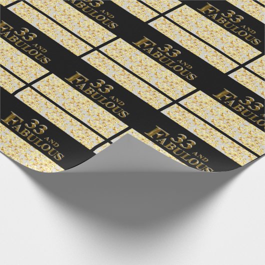 33. Geburtstag Geschenkpapier (Ecke)
