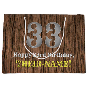 33. Geburtstag: Inspirierter Country Western Look, Große Geschenktüte