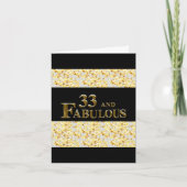 33. Geburtstag Karte (Vorderseite)