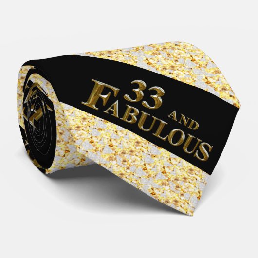 33. Geburtstag Krawatte (Gerollt)
