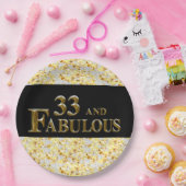 33. Geburtstag Pappteller (Party)