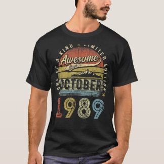 33. Geburtstag Phantastisch seit Oktober 1989 33 J T-Shirt