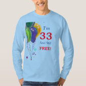 33. Geburtstag T-Shirt (Vorderseite)