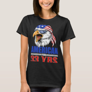 33. Geburtstag USA Eagle Patriotic T-Shirt