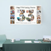 33. Geburtstagsfeier Nummer 33 Fotocollage Banner (Messeveranstaltung)