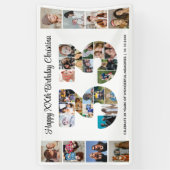 33. Geburtstagsfeier Nummer 33 Fotocollage Banner (Vertikal)
