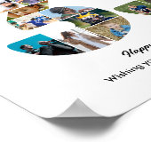 33. Geburtstagsfeier Nummer 33 Fotocollage Poster (Ecke)