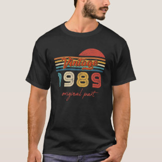33 Geburtstagsgeschenke Vintage 1989 Original Teil T-Shirt