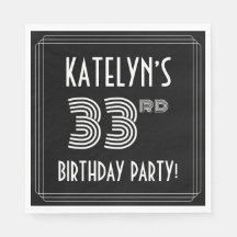 33. Geburtstagsparty: Art-Déco-Stil + Individuelle