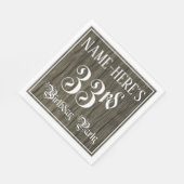 33. Geburtstagsparty - Extravagantes Drehbuch, Imi Serviette (Ecke)