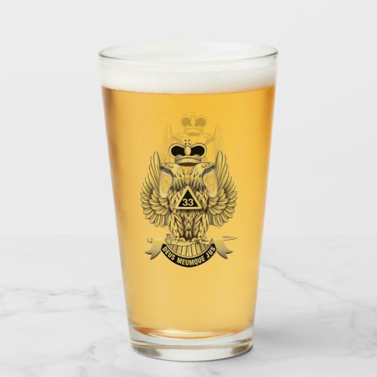 33 Grad Freemason Glas (Vorne (Gefüllt))
