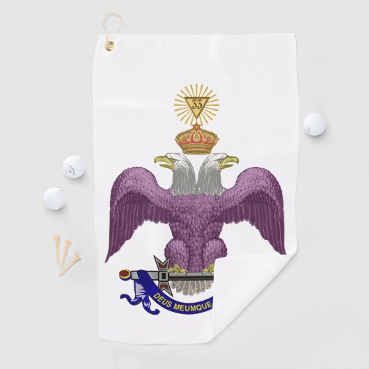33 Grad Freemason Golfhandtuch (Insitu)