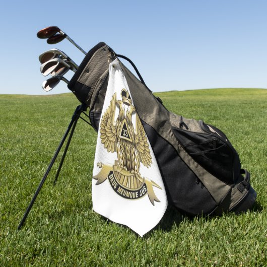 33 Grad Freemason Golfhandtuch (Gras)