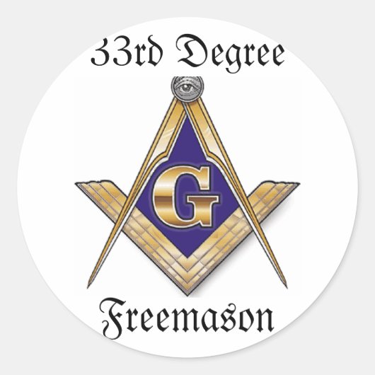 33. Grad Freemason Sticker (Vorderseite)