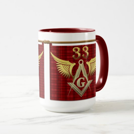 33. Grad-Freimaurer Tasse (VorderseiteRechts)