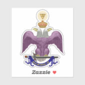 33 Grad Mason Aufkleber (Blatt)