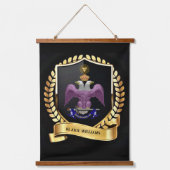 33 Grad Mason Hängeband Wandteppich Mit Holzrahmen (Vorderseite)