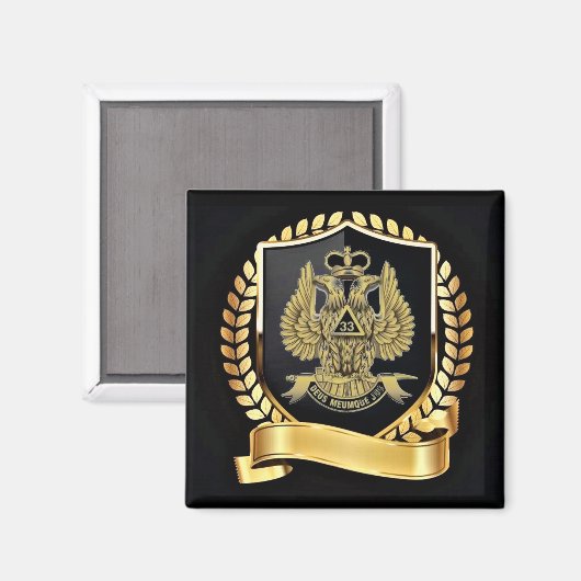 33 Grad Mason Magnet (Vorderseite/Rückseite)