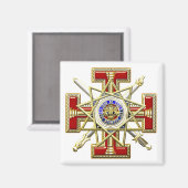 33 Grad Mason Magnet (Vorderseite/Rückseite)