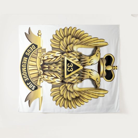 33 Grad Mason Tapestry Wandteppich (Vorderseite (Horizontal))