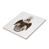 33. Grad-schottischer Ritus Brown Eagle Fliese (Seite)