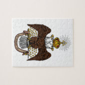 33. Grad-schottischer Ritus Brown Eagle Puzzle (Horizontal)