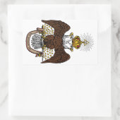 33. Grad-schottischer Ritus Brown Eagle Rechteckiger Aufkleber (Tasche)