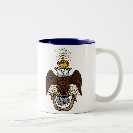 33. Grad-schottischer Ritus Brown Eagle Zweifarbige Tasse (Rechts)