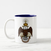 33. Grad-schottischer Ritus Brown Eagle Zweifarbige Tasse (Links)