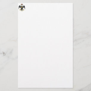 33. Grad-schottisches Ritus-Schwarzes Eagle Briefpapier
