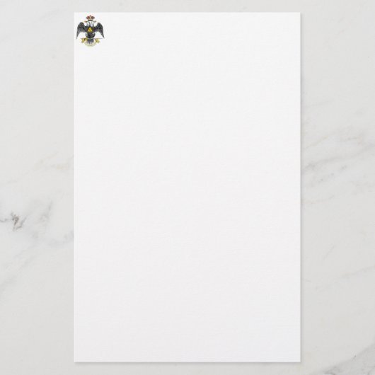 33. Grad-schottisches Ritus-Schwarzes Eagle Briefpapier (Vorderseite)