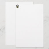 33. Grad-schottisches Ritus-Schwarzes Eagle Briefpapier (Vorne/Hinten)