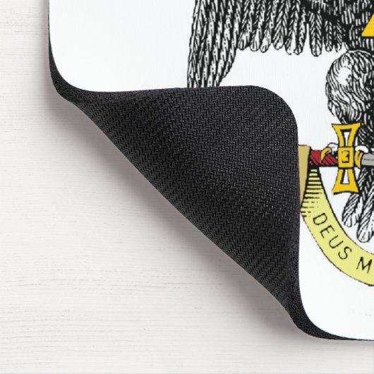 33. Grad-schottisches Ritus-Schwarzes Eagle Mousepad (Ecke)