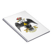 33. Grad-schottisches Ritus-Schwarzes Eagle Notizblock (Rechte Seite)