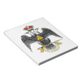 33. Grad-schottisches Ritus-Schwarzes Eagle Notizblock (angewinkelt)