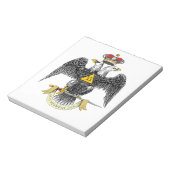 33. Grad-schottisches Ritus-Schwarzes Eagle Notizblock (Rotiert)