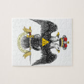 33. Grad-schottisches Ritus-Schwarzes Eagle Puzzle (Horizontal)