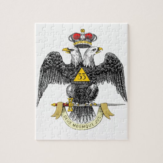 33. Grad-schottisches Ritus-Schwarzes Eagle Puzzle (Vertikal)