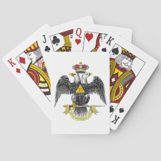 33. Grad-schottisches Ritus-Schwarzes Eagle Spielkarten