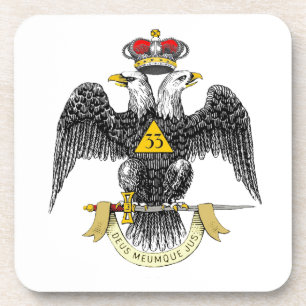 33. Grad-schottisches Ritus-Schwarzes Eagle Untersetzer