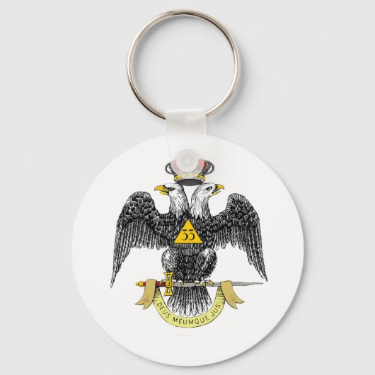 33. Grad Scottish Rite Black Eagle Schlüsselanhänger (Vorderseite)